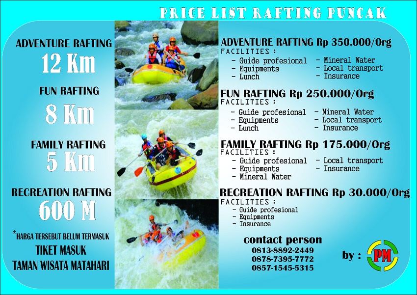 Paket Arung Jeram Ciliwung - Taman Matahari